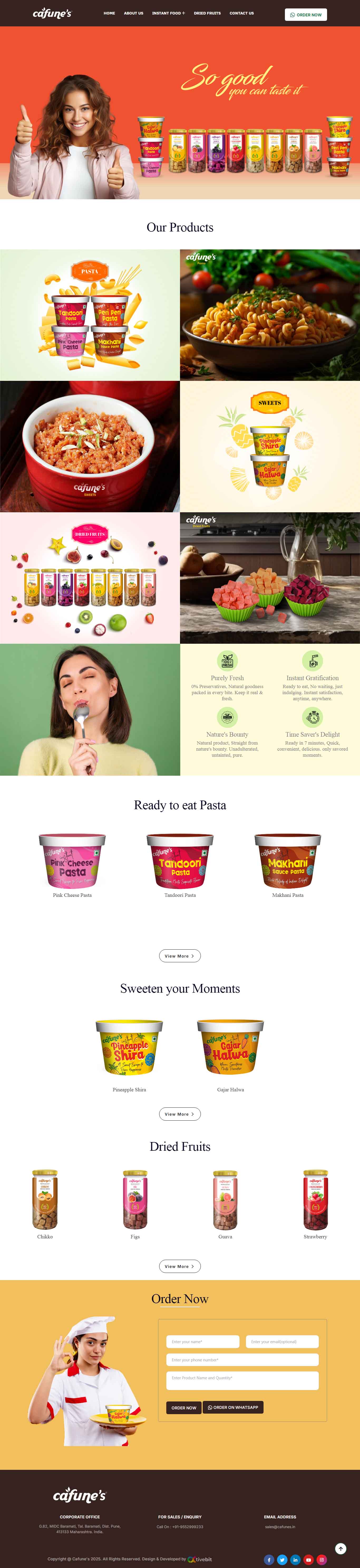 Freeze Dried Cafune Foods